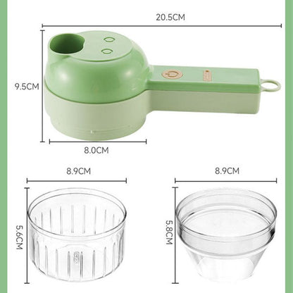 4 In 1 Electric Vegetable Cutter Set